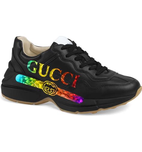 gucci rainbow platform shoes|gucci rhyton sneaker sale.